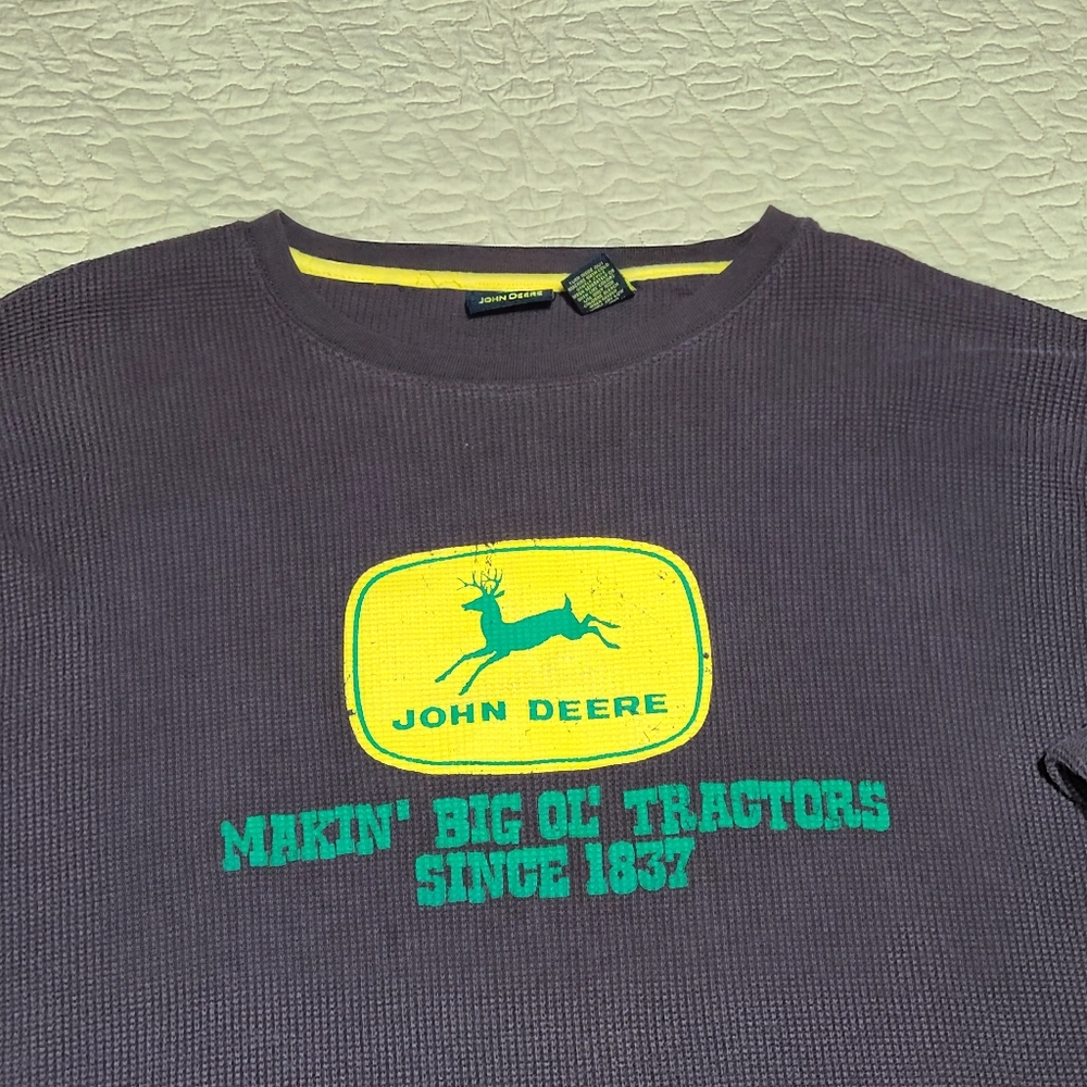 John Deere "Making Big Ole Tractors Thermal long sleeve shirt size 2XL